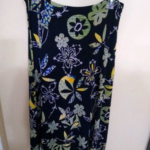 Black print skirt
